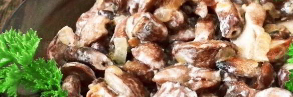 маслята жареные в сметане