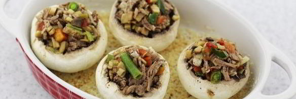 шампиньоны фаршированные мясом