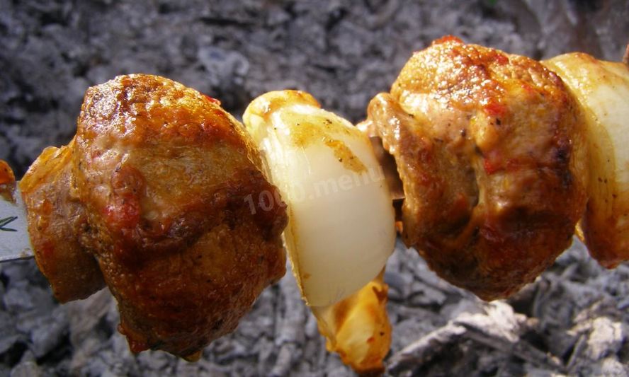 Рецепт шампиньонов на костре