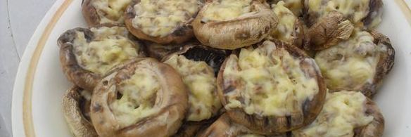 шампиньоны на мангале