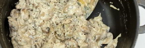 шампиньоны в сливках