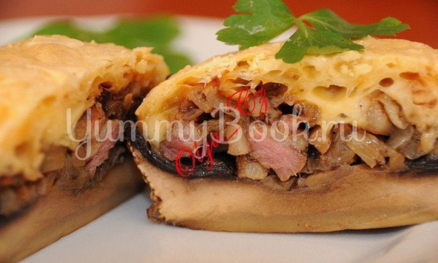 Рецепт шампиньонов, запеченных с беконом и сыром