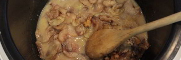 тушеные грибы в мультиварке