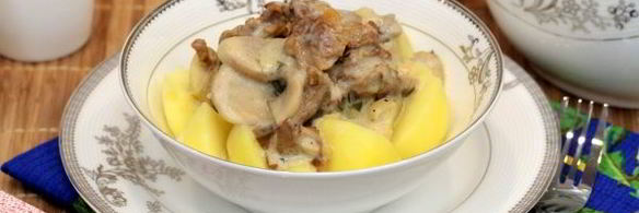 тушеные грибы в мультиварке