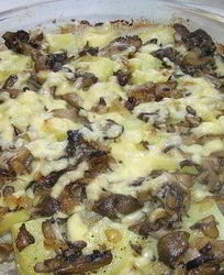 Вешенки с картошкой в духовке