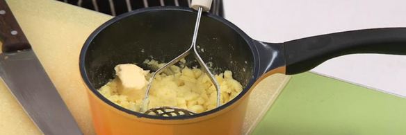 запеченные шампиньоны с картофельной начинкой