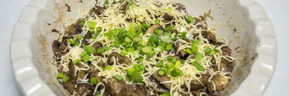 запеченные шампиньоны с сыром