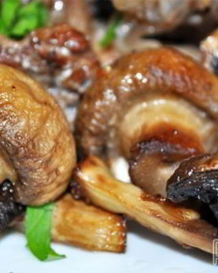 Запеченные в духовке шампиньоны