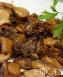 Жареные белые грибы