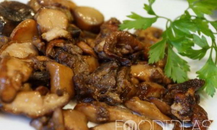 Рецепт жареных белых грибов