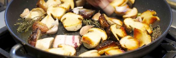 жареные боровики