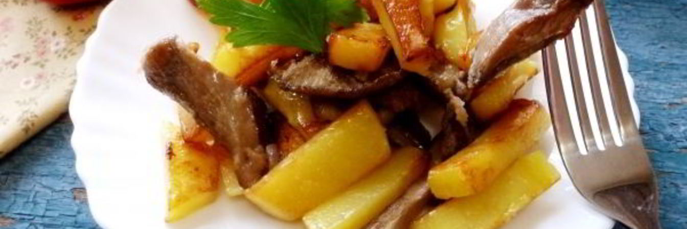 Жареные грузди с картошкой