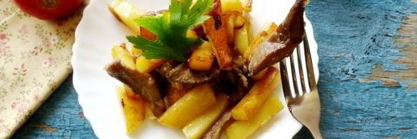 жареные грузди с картошкой