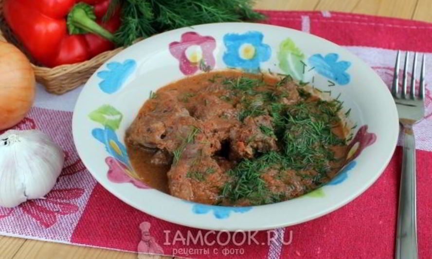 Рецепт гуляша из свинины в мультиварке