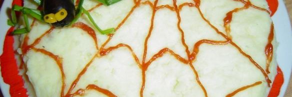 картофельное пюре паучки