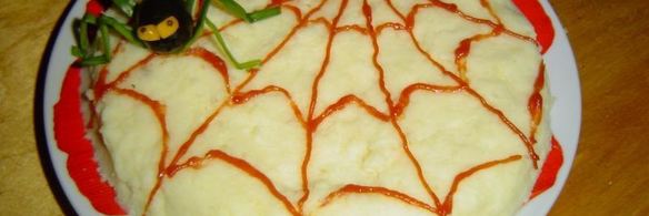 картофельное пюре паучки