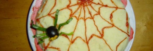 картофельное пюре паучки