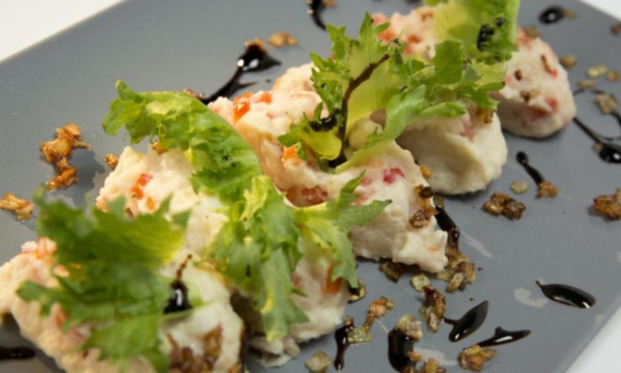 Рецепт картофельного пюре со сладким перцем и помидорами