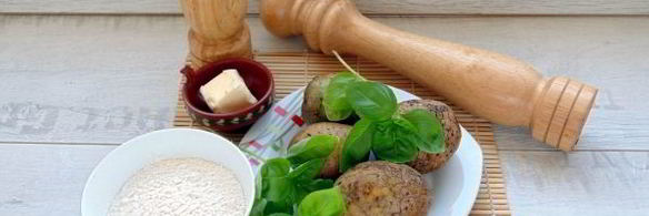 картофельные ньокки с базиликом