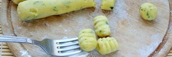 картофельные ньокки с базиликом