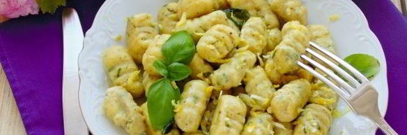 картофельные ньокки с базиликом