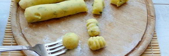 картофельные ньокки с базиликом