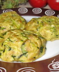 Кабачковые котлеты с фаршем в духовке