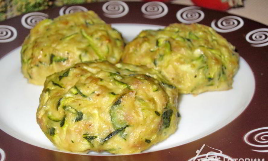 Рецепт кабачковых котлет с фаршем в духовке