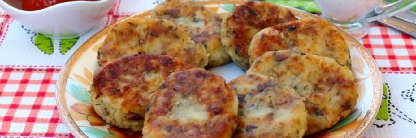 Картофельные котлеты с грибами