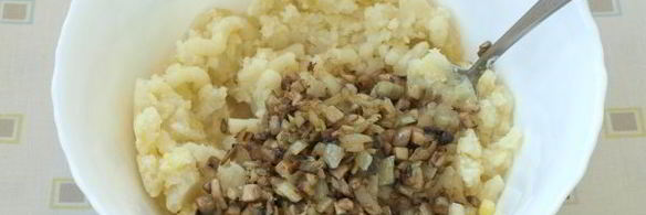 картофельные котлеты с грибами