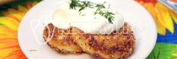 картофельные котлеты с сыром
