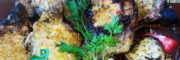 котлета на косточке в цитрусовом маринаде