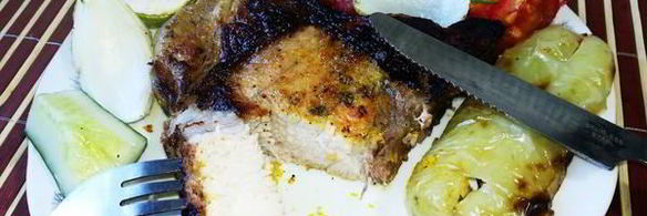 котлета на косточке в цитрусовом маринаде