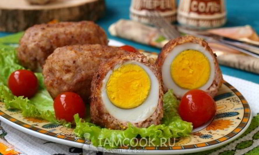 Рецепт котлеты с яйцом внутри