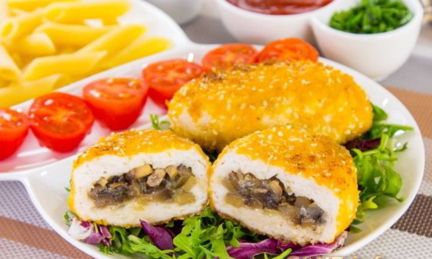 Рецепт котлет из индейки, фаршированные грибами