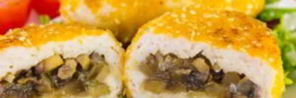 котлеты из индейки, фаршированные грибами