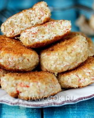 Котлеты из крабовых палочек