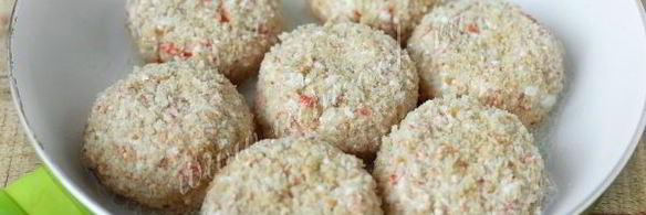 котлеты из крабовых палочек