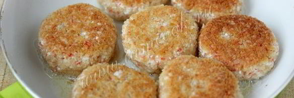 котлеты из крабовых палочек