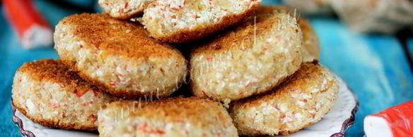 котлеты из крабовых палочек