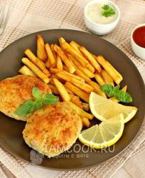 Котлеты из минтая в духовке
