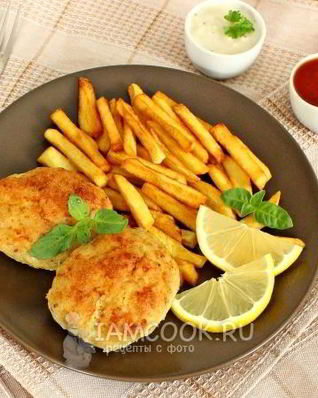 Котлеты из минтая в духовке