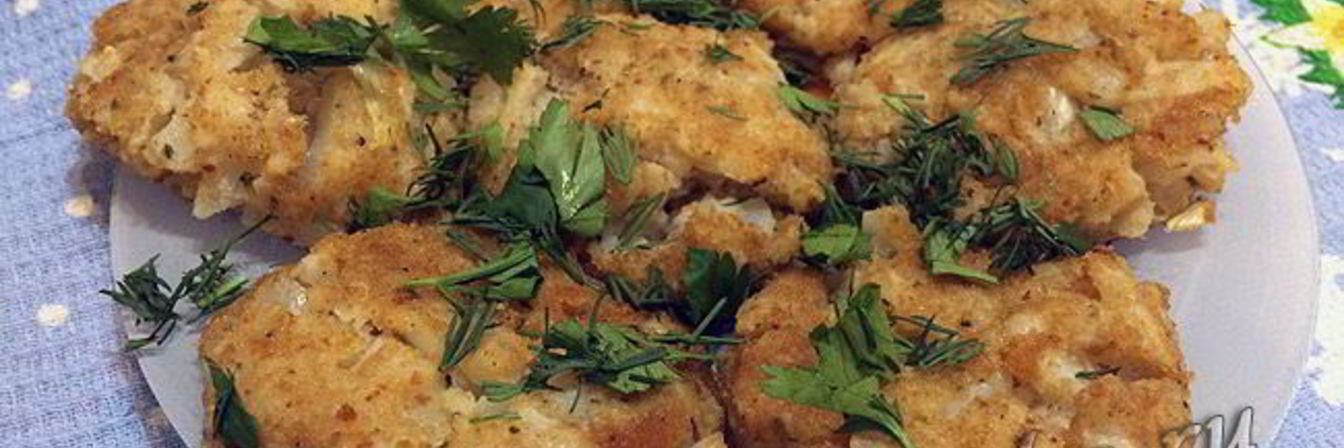 Котлеты из цветной капусты с овсяными хлопьями