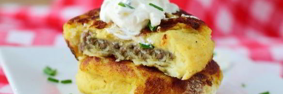котлеты картофельные с фаршем
