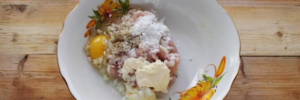 котлеты куриные рубленные с майонезом