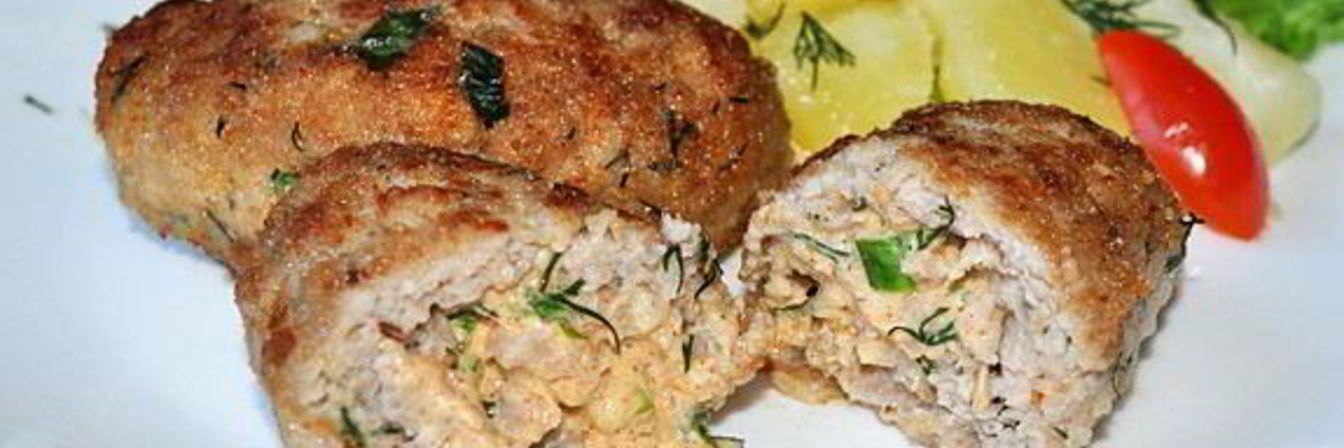 Котлеты с творожным сыром