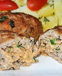 Котлеты с творожным сыром