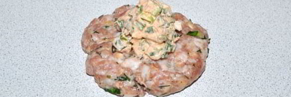 котлеты с творожным сыром