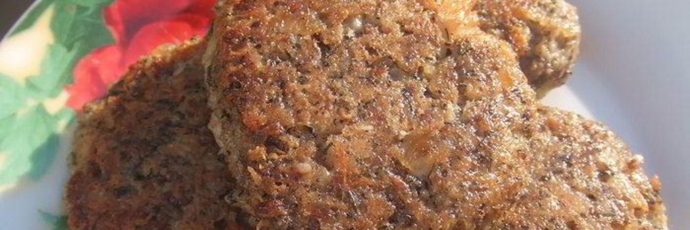 Овсяные котлеты с шампиньонами