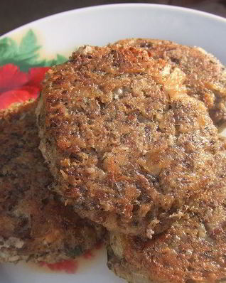 Овсяные котлеты с шампиньонами